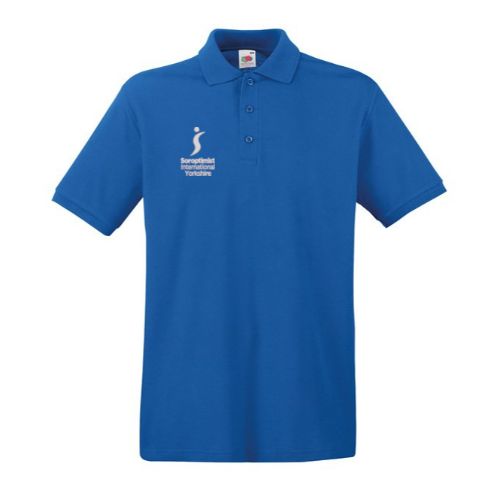 Soroptimist Yorkshire Fruit Of The Loom Premium Polo Royal Blue